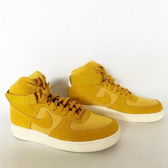 Nike Men's High-Top Athletic Shoes in Yellow - Picture 1 of 2